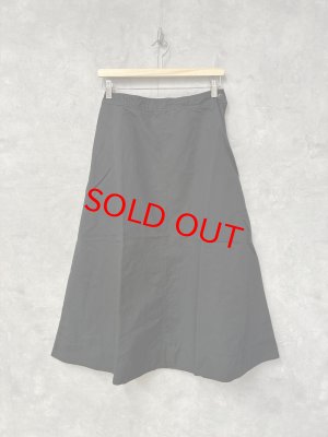 画像1: NATURAL LAUNDRY  　CLカルゼ　フレアスカート　990；ブラック　　サイズ2 (1)