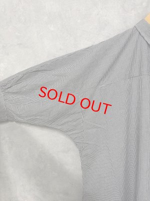 画像2: grin  ブロードドルマンロングシャツ  993:ブラックギンガム  サイズ;2 (2)