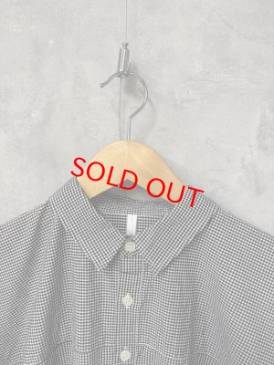 画像3: grin  ブロードドルマンロングシャツ  993:ブラックギンガム  サイズ;2 (3)