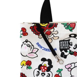 画像3: Hystericmini LOVELY FRIENDS総柄 ミニトート  04;ホワイト系 (3)