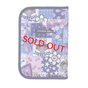 画像1: MY FIRST HYSTERIC　SCRAP PATCHWORK総柄 PVC マルチケース　　45；インディゴ (1)