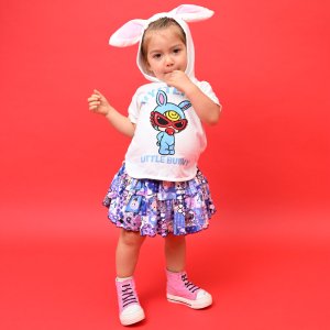 画像6: MY FIRST HYSTERIC　LITTLE BUNNY HOODIE耳付き 半袖Tシャツ　00；ホワイト　FREE(80-90cm) (6)