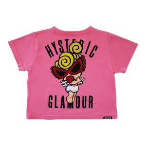 画像2: Hystericmini　ANGEL MINI ショート丈 半袖Tシャツ　　25；ピンク (2)