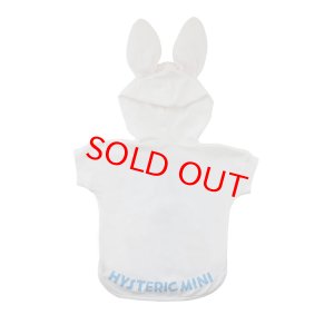 画像2: MY FIRST HYSTERIC　LITTLE BUNNY HOODIE耳付き 半袖Tシャツ　00；ホワイト　FREE(80-90cm) (2)