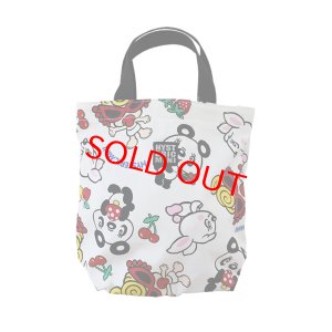 画像1: Hystericmini　LOVELY FRIENDS総柄 ミニトート　　04；ホワイト系 (1)