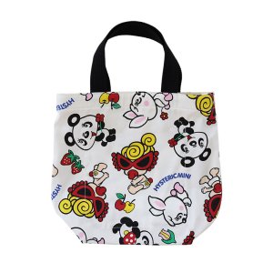 画像2: Hystericmini LOVELY FRIENDS総柄 ミニトート  04;ホワイト系 (2)