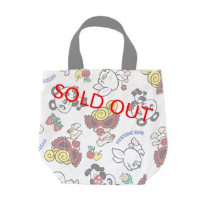 画像2: Hystericmini　LOVELY FRIENDS総柄 ミニトート　　04；ホワイト系 (2)
