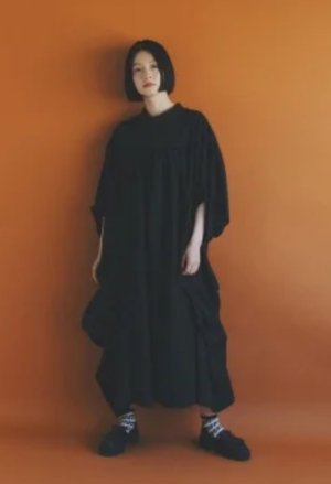 画像5: 40%off　2025春夏   nunuforme 　　チェンジボリュームワンピース　　　カラー；BLACK (5)