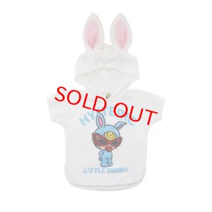 画像1: MY FIRST HYSTERIC　LITTLE BUNNY HOODIE耳付き 半袖Tシャツ　00；ホワイト　FREE(80-90cm) (1)