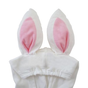 画像3: MY FIRST HYSTERIC　LITTLE BUNNY HOODIE耳付き 半袖Tシャツ　00；ホワイト　FREE(80-90cm) (3)