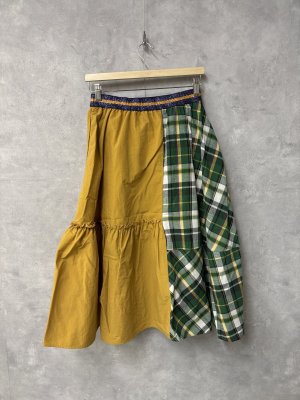 画像3: 40%off 2025春夏 　GTH　  フラワーエンブロイダリー アシンメトリー SK　　8；グリーン (3)