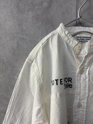 画像2: 40%off 2025春夏 DENIMDUNGAREE  	  シーチング リメイク シャツ 1;白 (2)