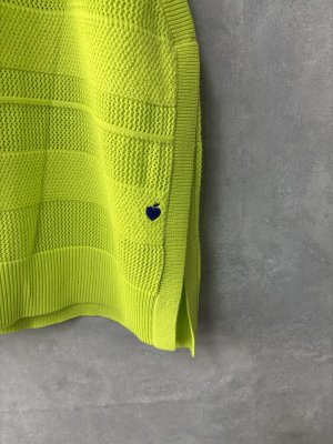 画像2: 40%off 2025春夏 GC 	コットンボーダーサイドオープンベスト  10;黄 (2)