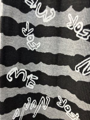 画像3: 40%off 2025春夏   nunuforme  NUNUボーダーレギンス       Black×White (3)