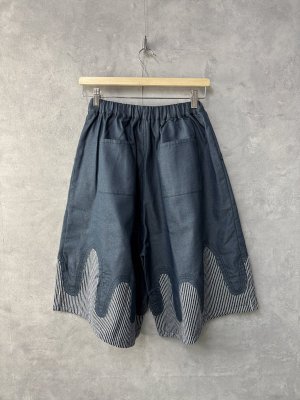 画像3: 40%off 2025春夏   nunuforme  WAVEヒッコリーパンツ   NAVY (3)