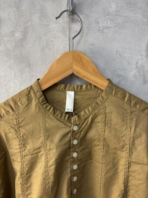 画像2: NATURAL LAUNDRY  　キャンブリアンブレラチュニック　　620:ベージュ　　サイズ2 (2)