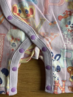 画像2: cherichu  ベビー肌着　ロンパース　　カラー；PINK (2)