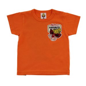 画像1: MY FIRST HYSTERIC　YUM YUM TEDDY MINI 半袖Tシャツ　　65；オレンジ (1)