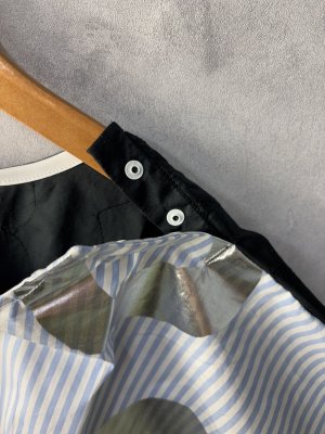 画像3: 40%off 2025SS   フランキーグロウ ORG.PT SQUARE PULLOVER      BLUE STRIPE-SLV (3)