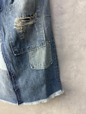 画像2: 40%off 2025春夏 　GTH　    デニム　フレア　チョー　SK　　14；ブルー (2)