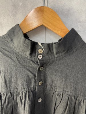 画像6: NATURAL LAUNDRY　　リネンコットン2wayコートワンピース　990:Black    サイズ:2 (6)