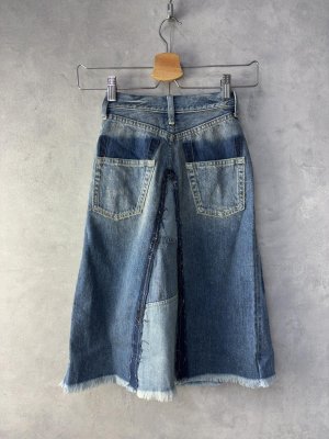 画像5: 40%off 2025春夏 　GTH　    デニム　フレア　チョー　SK　　14；ブルー (5)