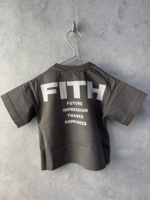 画像3: 40%off 2025春夏 FITH   サラサラテンジク バックロゴ Tシャツ  17;チャコール (3)