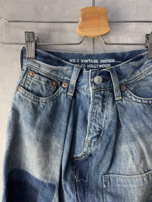 画像4: 40%off 2025春夏 　GTH　    デニム　フレア　チョー　SK　　14；ブルー (4)