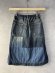 画像4: 2025春夏　DENIMDUNGAREE　12ozHOME MADEデニム リメイク SK　　4；紺 (4)