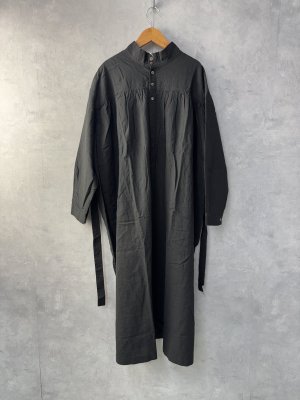 画像5: NATURAL LAUNDRY　　リネンコットン2wayコートワンピース　990:Black    サイズ:2 (5)