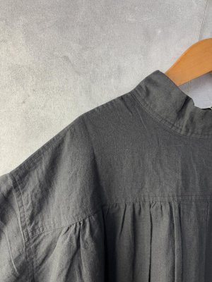 画像4: NATURAL LAUNDRY　　リネンコットン2wayコートワンピース　990:Black    サイズ:2 (4)
