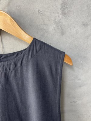 画像2: grin  コットンテンセルワンピース  490:ネイビー  サイズ;2 (2)