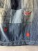 画像3: 2025春夏　DENIMDUNGAREE　12ozHOME MADEデニム リメイク SK　　14；ブルー (3)