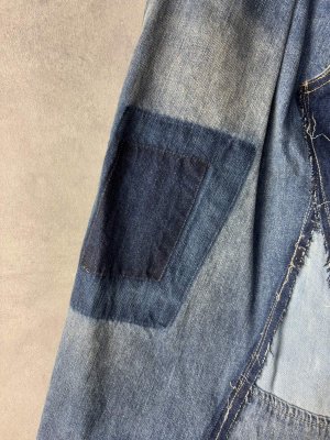 画像3: 40%off 2025春夏 　GTH　    デニム　フレア　チョー　SK　　14；ブルー (3)