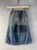 画像4: 2025春夏　DENIMDUNGAREE　12ozHOME MADEデニム リメイク SK　　14；ブルー (4)