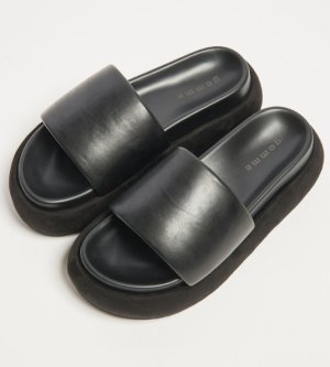 画像5: 40%off 　2025SS   　gomme　　バレルソールサンダル　2；黒　 (5)