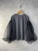 画像3: Lilou&Lily 　RAYON MOSS STITCH/TULLE BALOON　カーディガン　　B.チャコール size:38 (3)