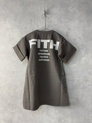 画像3: 40%off 2025春夏 FITH   サラサラテンジク バックロゴ ロングワンピース  17;チャコール (3)
