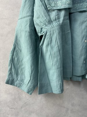 画像4: 30%off YARRA  　INDIAプリント　ブラウス　　51；ライトブルー　　FREE (4)