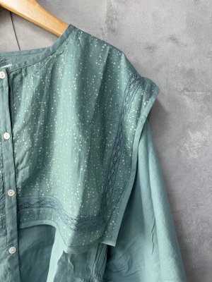 画像2: 30%off YARRA  　INDIAプリント　ブラウス　　51；ライトブルー　　FREE (2)