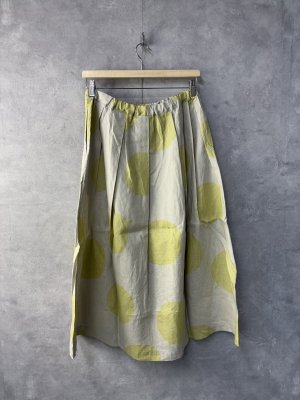 画像4: NATURAL LAUNDRY  pommeタックギャザースカート  214:薄グレー  サイズ:2 (4)