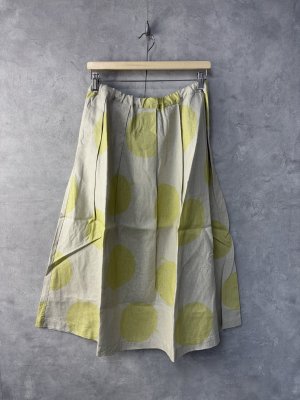画像1: NATURAL LAUNDRY　　pommeタックギャザースカート　　214：薄グレー　 サイズ:2 (1)