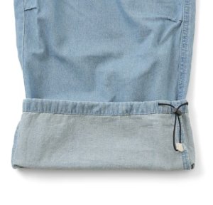 画像5: GLAZOS  　ライトデニム・ワイドカーゴパンツ　80；黒 (5)