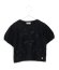 画像1: MakeYourDay　　リボンパフスリーブ半袖Tシャツ　　ブラック (1)
