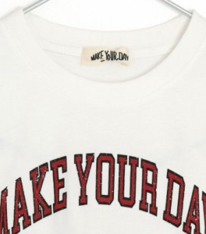 画像3: MakeYourDay　　イチゴとロゴの半袖Tシャツ　　　オフホワイト (3)