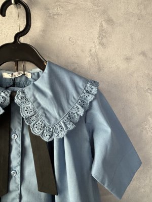 画像2: toi toi toi 　リクールワンピース　　カラー；somke blue (2)