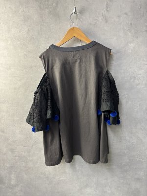 画像4: 40%off 2025春夏 　GTH　	   カラフルボンボリツカイ 2WAY ショルダー TEE　　2；黒 (4)