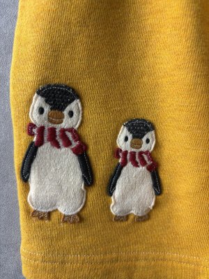 画像4: 40%off 2025春夏 DENIMDUNGAREE  ウラケ ペンギン BEACH SPN  10;黄 (4)