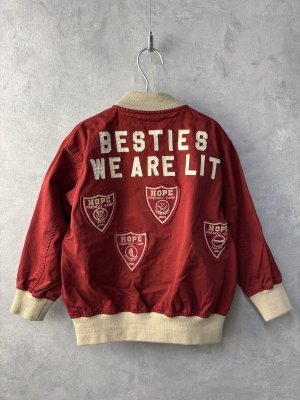 画像3: 40%off 2025春夏　DENIMDUNGAREE　 　コンパクトチノ　 ワッペン　ジャケット　　5；赤 (3)