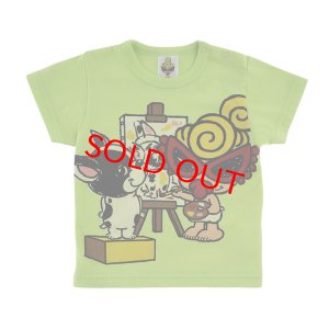 画像1: MY FIRST HYSTERIC　MINI&J BEST MEMORIES 半袖Tシャツ　　53；ライムグリーン (1)
